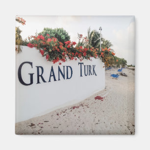 Grand Turk Beach Szene Magnet