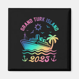 Grand Turk Island 2025 Cruise Vacation Beach Trave Magnet