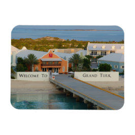 Grand Turk, Turks und Caicos, Hi-def-Fotografie Magnet