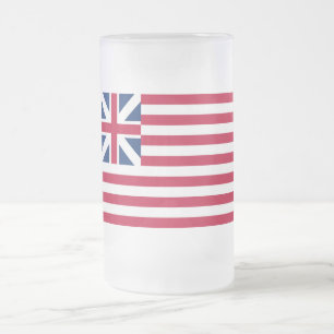 Grand Union, 1. USA-Flag der Kolonien Mattglas Bierglas