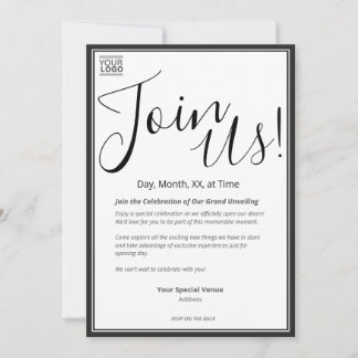 Grand Unveiling Special Event Invitation Einladung