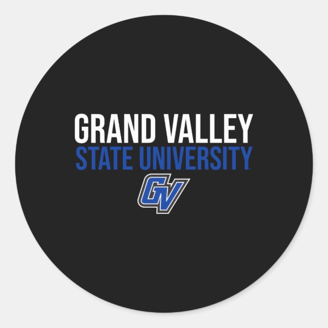 Grand Valley Gvsu Lakers Stacks Runder Aufkleber (Vorderseite)