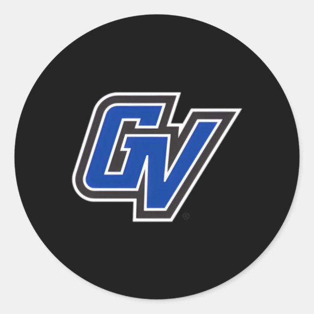 Grand Valley Staat Lakers Verlassen Brustsymbol Runder Aufkleber (Vorderseite)