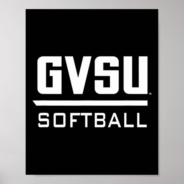 Grand Valley State University Gvsu Softll Apparel  Poster (Vorne)