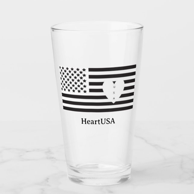 Grand verre à boire HeartUSA (Devant)