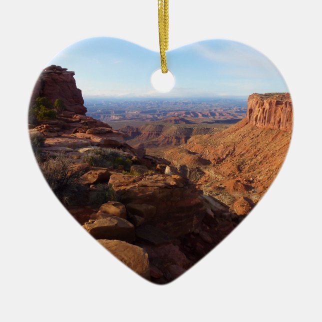 Grand View Point im Canyonlands National Park Keramik Ornament (Vorne)