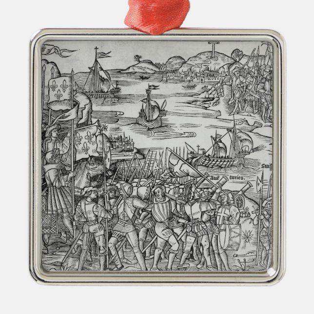 Grand Voyage de Hierusalem' Silbernes Ornament (Vorne)