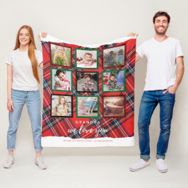 GRANDA FOTO GIFTS - Foto Collage TARTAN Fleecedecke
