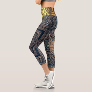 Granda und Fraktal   Zazzle_Growshop. Capri Leggings