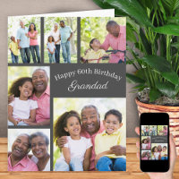 Grandad 6 Foto Collage jedes Alter großen Glückwun