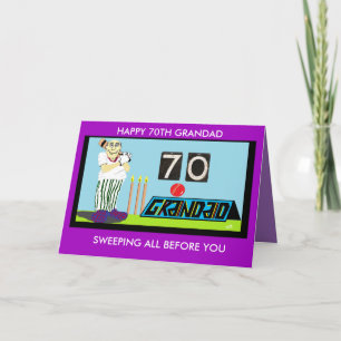 GRANDAD 70. BIRTHDAY CARD KARTE