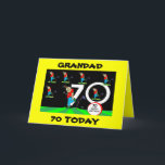 GRANDAD 70TH GOLFING BIRTHDAY CARD KARTE<br><div class="desc">eine weitere lustige Version von Grandads 70. Golftag Geburtstagskarte,  die jemals populär war,  legte ein Lächeln auf sein Gesicht mit dieser großartigen Karte von RJHARTWORKDESIGN</div>