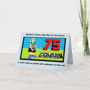 Grandad 75. Geburtstagkarte Karte
