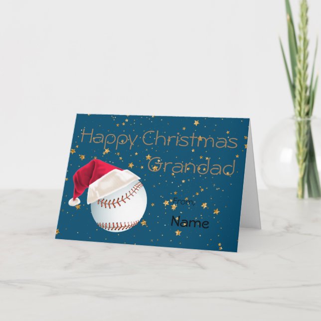 Grandad Baseball Sporturlaub Weihnachten  (Vorderseite)