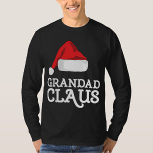 Grandad Claus Christmas Hat Family Matching Group T-Shirt