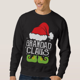 Grandad Claus Weihnachtszeit Familie Matching Paja Sweatshirt