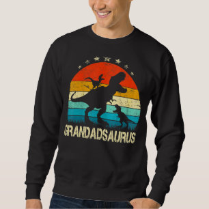 Grandad Dinosaur Grandadsaurus 2 Zwei Kinder Chris Sweatshirt