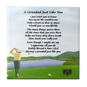 Grandad-Gedicht - Golf Fliese