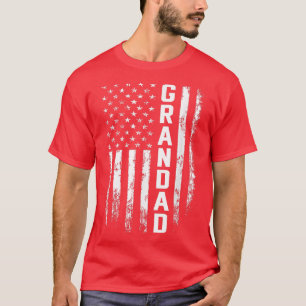 Grandad Gift America Flag Geschenk für Männer Vate T-Shirt