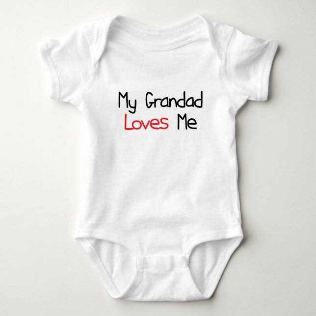 Grandad-Lieben ich Baby Strampler (Vorderseite)