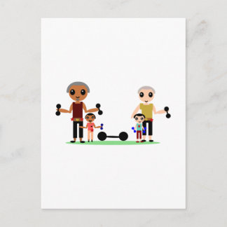 Grandaden können steigen postkarte