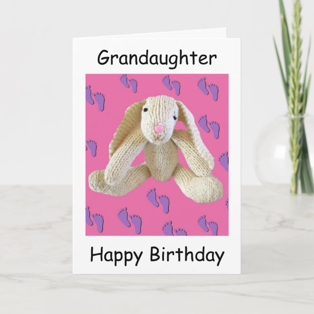 Grandaughter Geburtstagskarte Karte (Vorderseite)