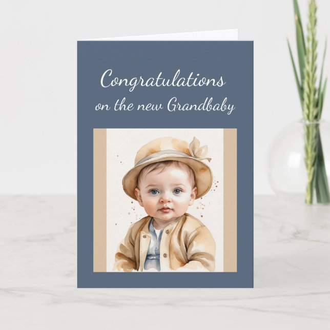 Grandbaby für Großeltern Karte (Vorderseite)