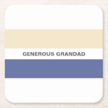 Granddad Fügen Sie Ihren Namen Peach und Blau
