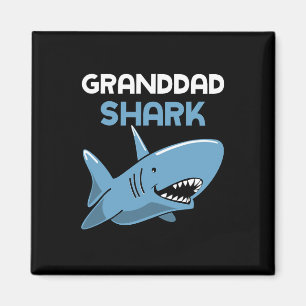 Granddad Shark Cool Funny Family Opa Magnet
