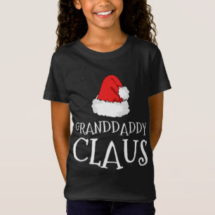 Granddaddy Claus Christmas Hat Family Group Matchi T-Shirt