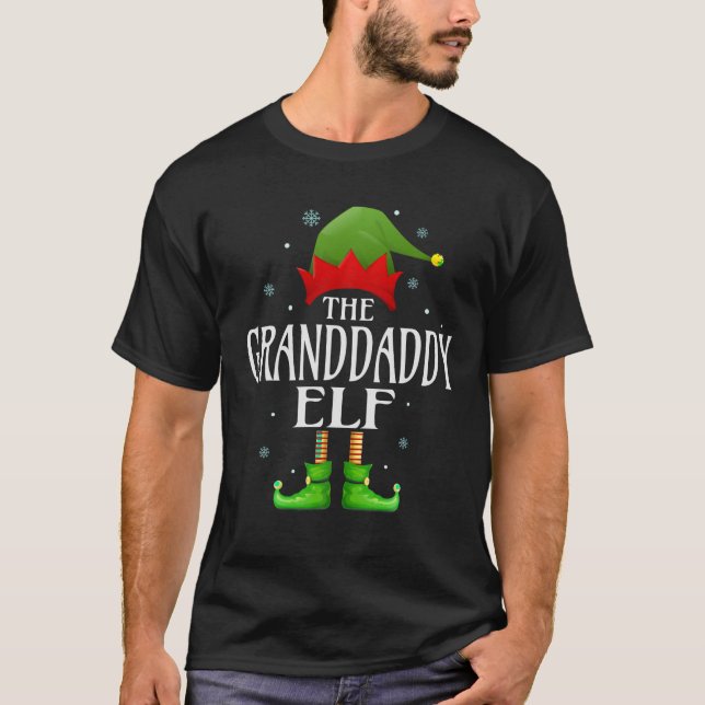 Granddaddy Elf Xmas Matching Family Group Christma T-Shirt (Vorderseite)