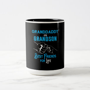 Granddaddy & Grandson Beste Lebensfreunde Zweifarbige Tasse