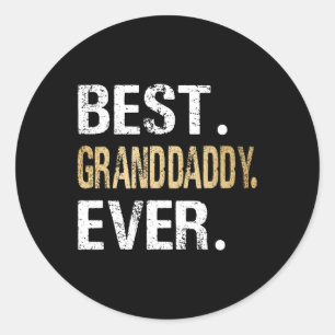 Granddaddy je Geschenke von Grandtochter Grandson Runder Aufkleber