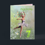Granddaughter 7, flower fairy birthday card karte<br><div class="desc">In Beautiful ballerina flower fairy dancing haben wir birthday card for a Granddaughter .</div>