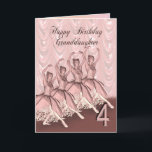 Granddaughter age 4, Ballerina birthday card Karte<br><div class="desc">In Beautiful Ballerina Dancing haben wir Birthday card for a Granddaughter</div>