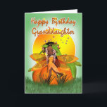 Granddaughter Birthday Card - Moonies Citrus Fairy Karte<br><div class="desc">Granddaughter Birthday Card - Moonies Citrus Fairy - African American</div>