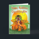 Granddaughter Birthday Card - Moonies Citrus Fairy Karte<br><div class="desc">Granddaughter Birthday Card - Moonies Citrus Fairy - African American</div>