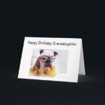 "GRANDDAUGHTER" BIRTHDAY WISHES KARTE<br><div class="desc">Diese Bulldog Line,  die ich erstellt habe,  ist bezaubernd und ich bin 100% sicher,  "Ihre Enkelin" wird diese GEBURTSTAGSKARTE von EUCH LIEBE!</div>