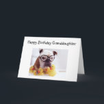 "GRANDDAUGHTER" BIRTHDAY WISHES KARTE<br><div class="desc">Diese Bulldog Line,  die ich erstellt habe,  ist bezaubernd und ich bin 100% sicher,  "Ihre Enkelin" wird diese GEBURTSTAGSKARTE von EUCH LIEBE!</div>