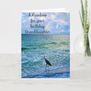 *GRANDDAUGHTER* GEBURTSTAG RAINBOW FÜR SIE! KARTE