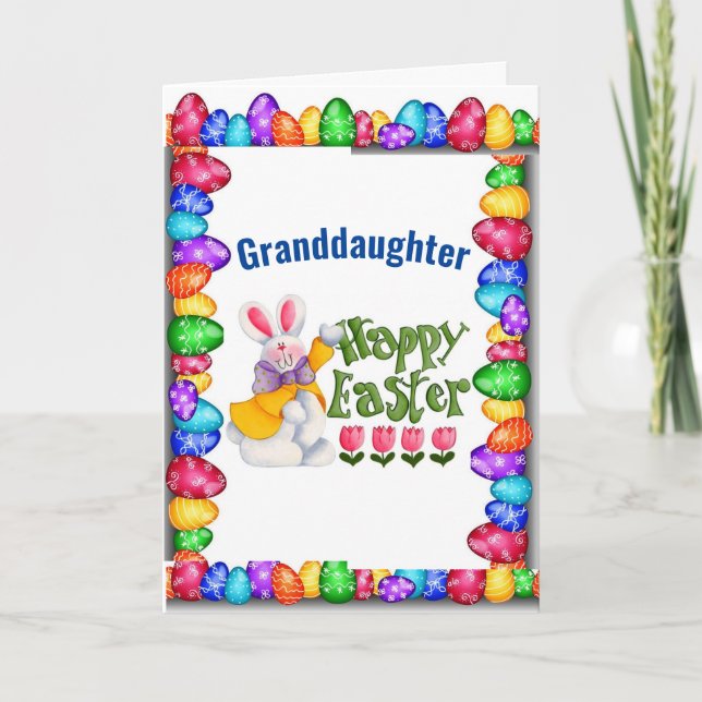***GRANDDAUGHTER*** SIE SIND *LIEBT* EASTERKARTE KARTE (Vorderseite)