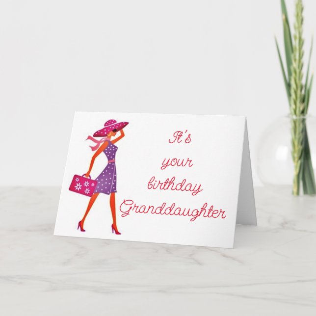 **GRANDDAUGHTER** SIE SIND PHANTASTISCH/SIE SCHLIE KARTE (Vorderseite)