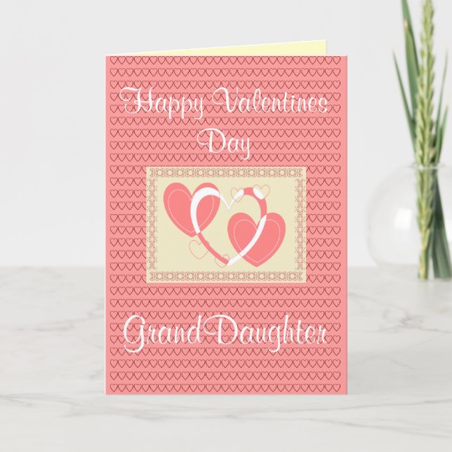 GRANDDAUGHTER VALENTINSTAG CARD FEIERTAGSKARTE (Vorderseite)