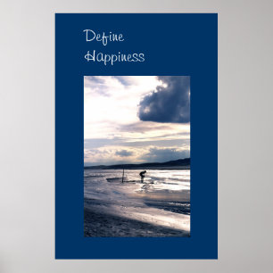 Grande affiche de bonheur de photo de dunes de
