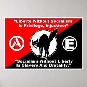 Grande affiche de liberté et de socialisme