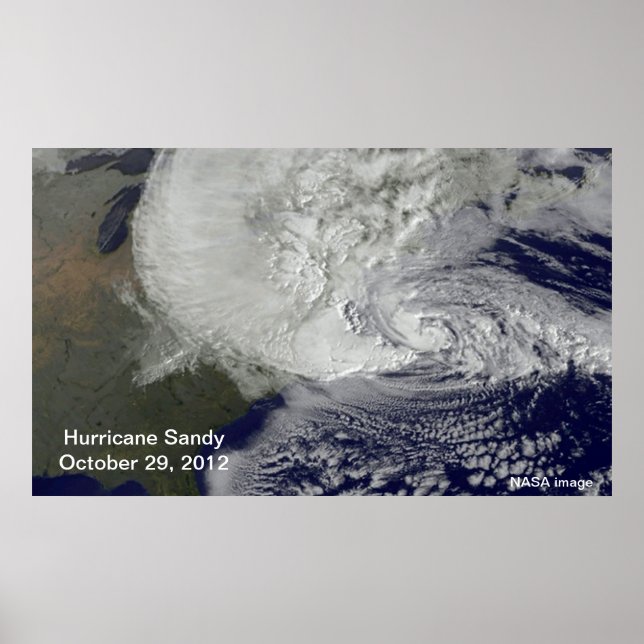 Grande affiche de l'ouragan Sandy (Devant)