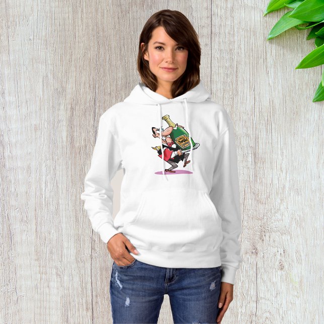 Grande Bouteille De Champagne Femme Sweat - shirt  (Créateur téléchargé)