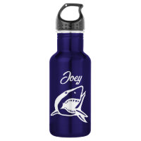 Grande bouteille d'eau personnalisée de requin bla