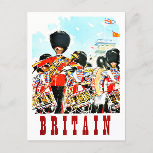 Grande-Bretagne Royal Guards voyage vintage Carte 