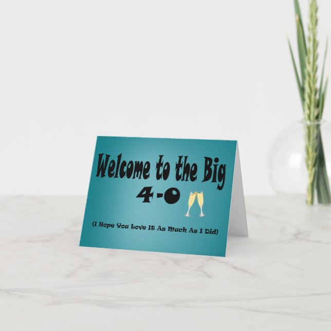 Grande carte 4-0 40e anniversaire (Devant)